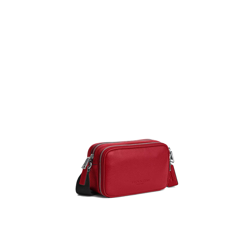 Coach Unisex Colton Crossbody Bag 19 Silver/Poppy