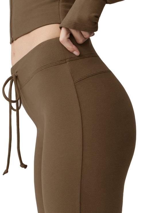 alo Women's Sway Bootcut Sweatpant Java Brown
