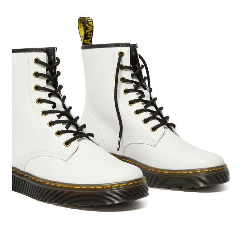 Dr. Martens Unisex Zavala Leather Boots White