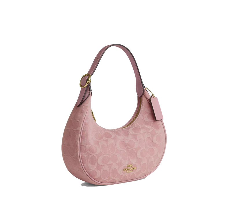 Coach Women's Emily Shoulder Bag In Signature Denim Gold/Light Pink