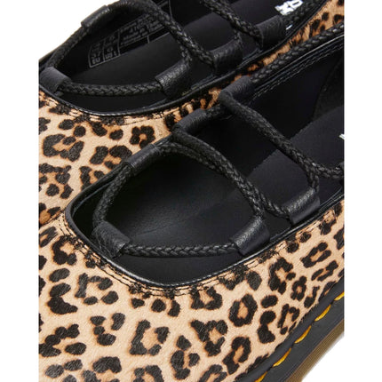 Dr. Martens Women's Elphie II Leopard Ballet Flats Light Tan