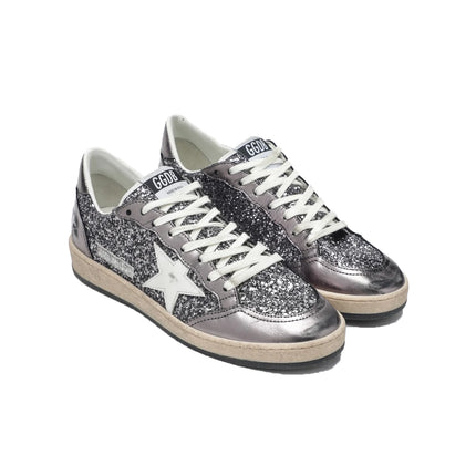 Golden Goose Women's Ball Star Sneakers Silver Shine