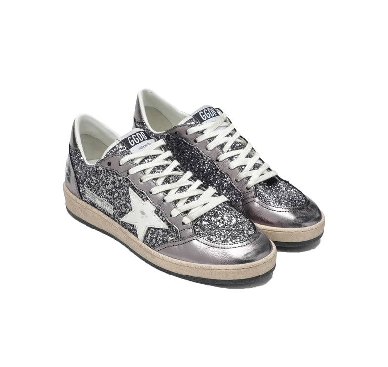 Golden Goose Women's Ball Star Sneakers Silver Shine