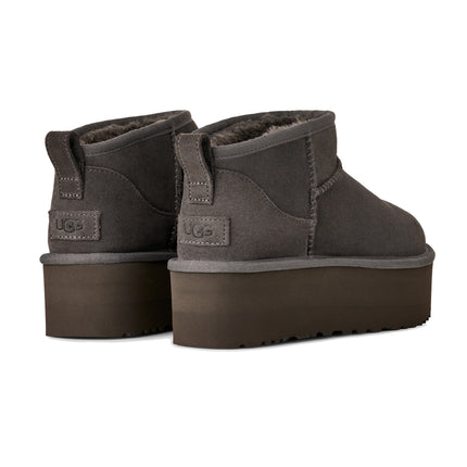 UGG Women's Classic Ultra Mini Platform Charcoal Grey