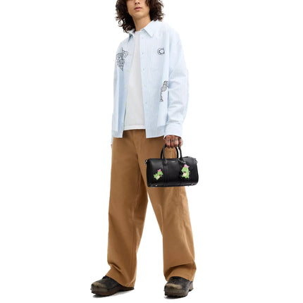 Coach Unisex Coach x Brain Dead Compass Bag 25 With Darby Dino And Charm Black