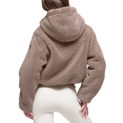 alo Women's Foxy Sherpa Jacket Chai Latte