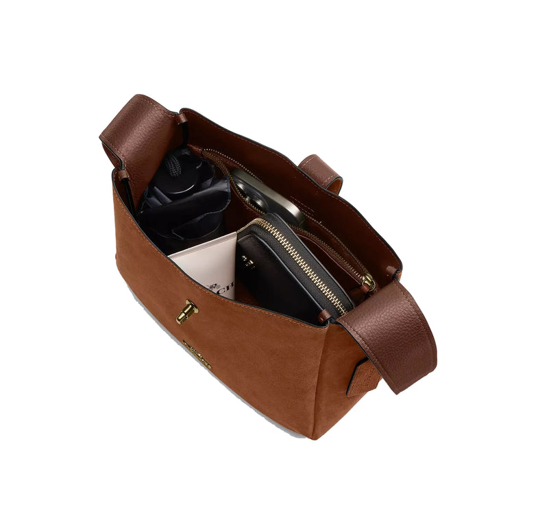 Coach Women's Hadley Convertible Crossbody Bag Gold/Sienna