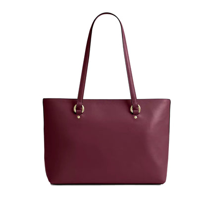 Coach Women's Station Tote Bag Gold/Dark Cherry