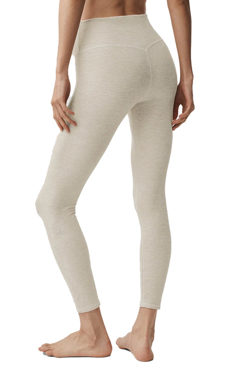 alo Women's Alosoft High-Waist 7/8 Highlight Legging Oatmeal Heather