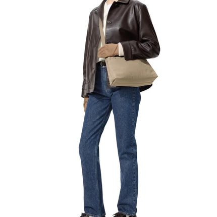 Uniqlo Unisex 2 Way One Handle Bag 32 Beige