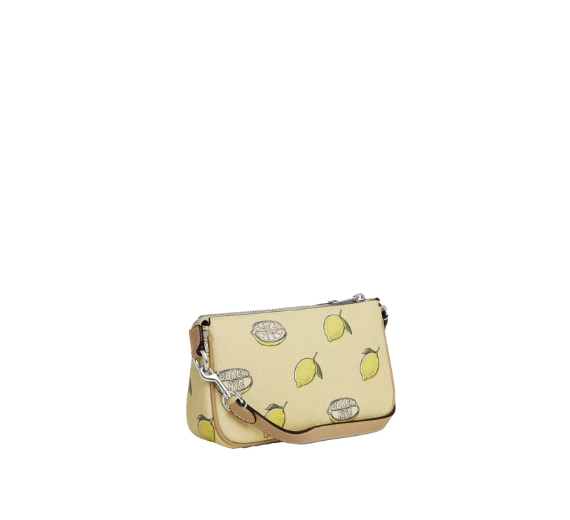 Coach Women's Nolita 19 With Lemon Print Silver/Garden Glade Multi