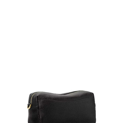 Michael Kors Women's Bryant Small Pebbled Leather Crossbody Bag Black/Gold