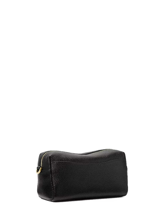 Michael Kors Women's Bryant Small Pebbled Leather Crossbody Bag Black/Gold