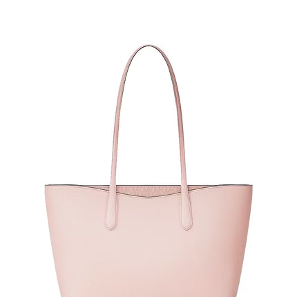 Michael Kors Women's Arden Large Pebbled Leather Tote Bag Powder Blush/Gold
