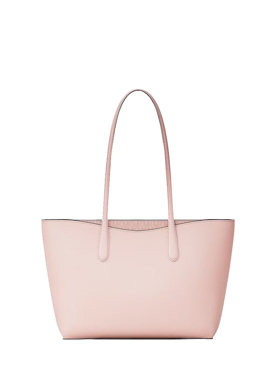 Michael Kors Women's Arden Large Pebbled Leather Tote Bag Powder Blush/Gold