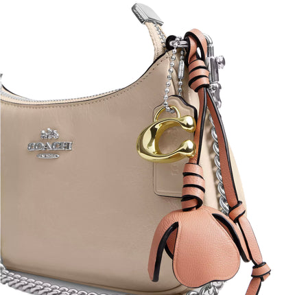 Coach Women's Teri Mini Crossbody Bag With Charms Silver/Ivory