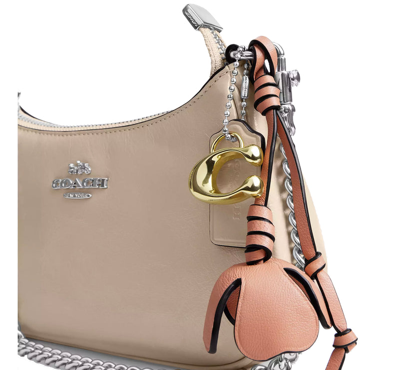 Coach Women's Teri Mini Crossbody Bag With Charms Silver/Ivory