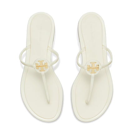 Tory Burch Women's Mini Miller Jelly Sandal Ivory/Gold