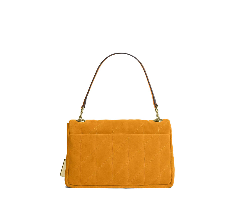 Coach Women's Elodie Crossbody Bag 24 With Quilting Gold/Marigold