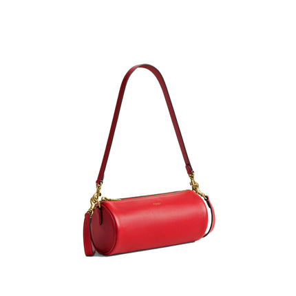 Coach Women's Barrel Bag Brass/Scarlet