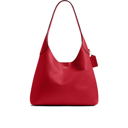 Coach Women's Brooklyn Shoulder Bag 34 Brass/Scarlet
