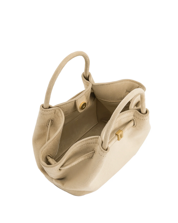 JW PEI Women's Hana Mini Faux Suede Tote Bag Off White/Gold