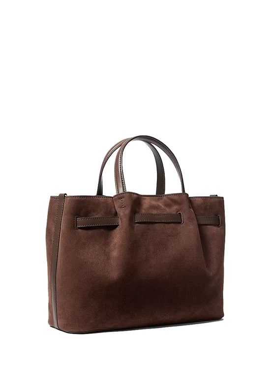 Michael Kors Women's Carson Medium Satchel Bag Nutmeg