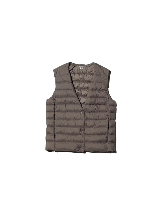 Uniqlo Women's Pufftech Compact Vest 37 Brown