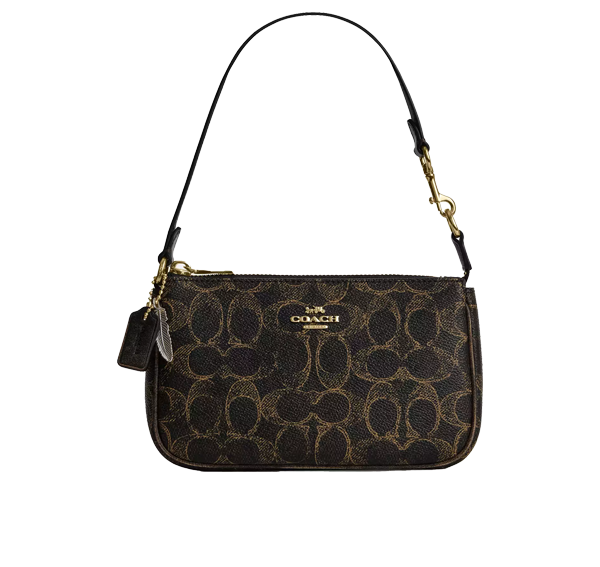 Coach Women's Nolita 19 In Loved Signature Canvas With Charms Gold/Brown