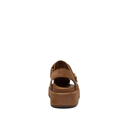 Coach Women's Sculpted C Fisherman Sandal Suede/Coconut