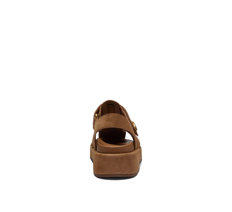 Coach Women's Sculpted C Fisherman Sandal Suede/Coconut