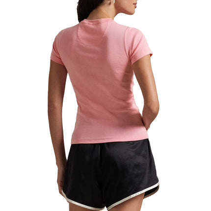 Polo Ralph Lauren Women's Pink Pony Cotton Crewneck Tee Course Pink