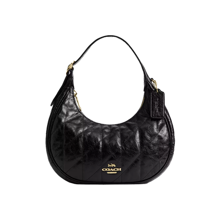 Coach Women's Emily Shoulder Bag With Quilting Gold/Black