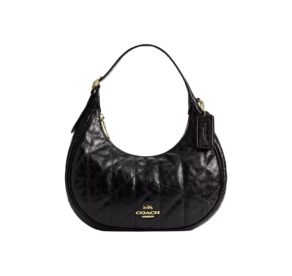 Coach Women's Emily Shoulder Bag With Quilting Gold/Black