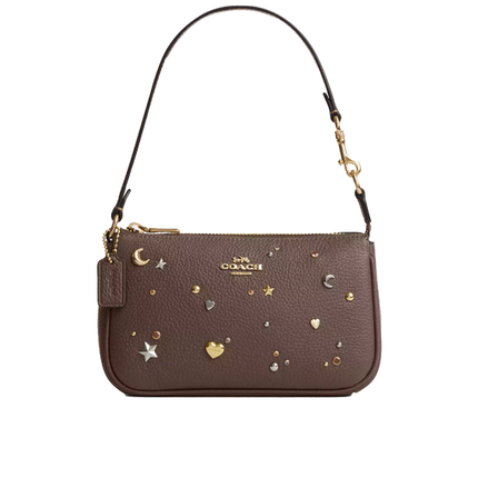 Coach Women's Nolita 19 With Rivets Gold/Dark Stone Multi