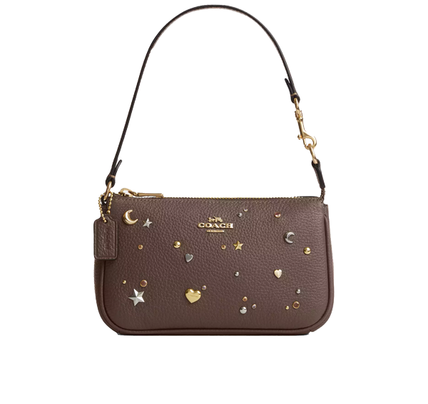 Coach Women's Nolita 19 With Rivets Gold/Dark Stone Multi