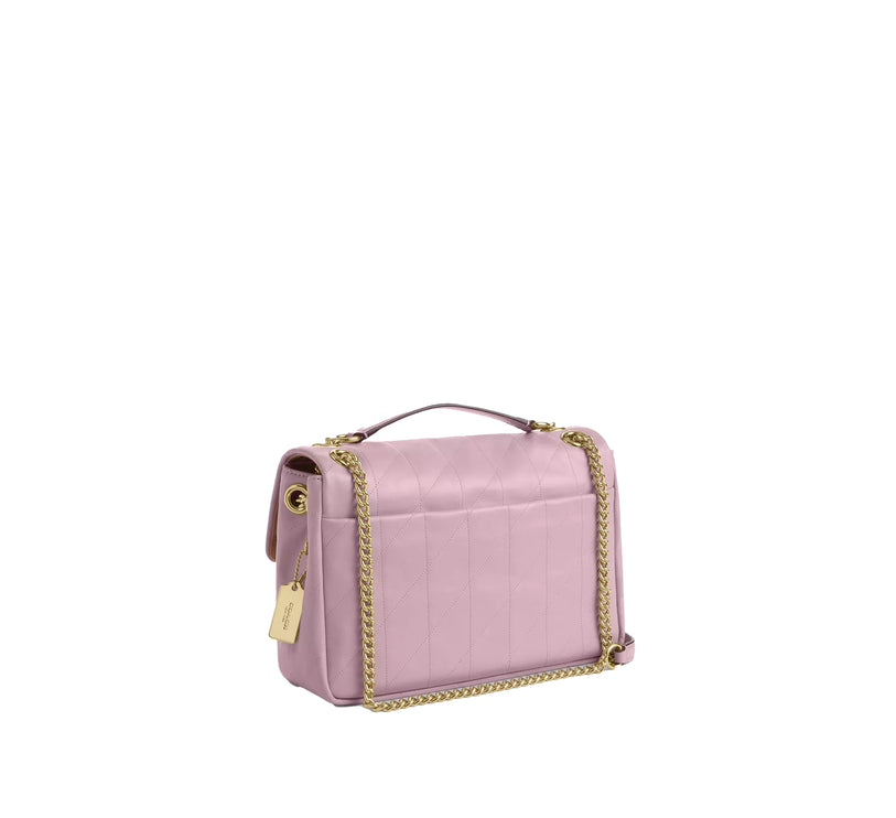 Coach Women's Elodie Crossbody Bag With Quilting Gold/Carnation