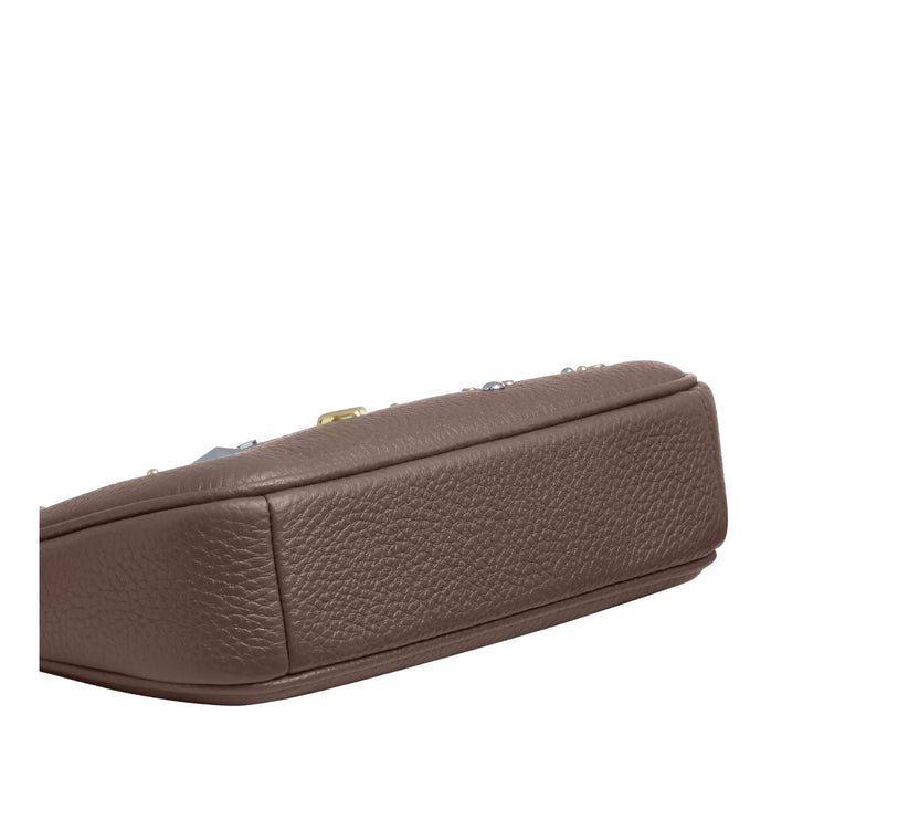 Coach Women's Nolita 19 With Rivets Gold/Dark Stone Multi