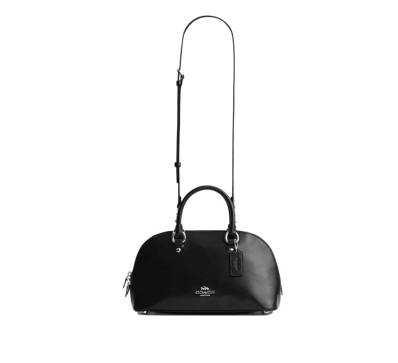 Coach Women's Lara Satchel Bag Silver/Black