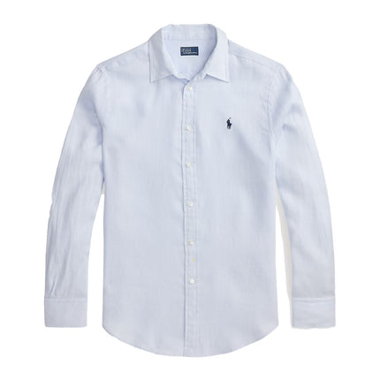 Polo Ralph Lauren Women's Classic Fit Linen Shirt Oxford Blue