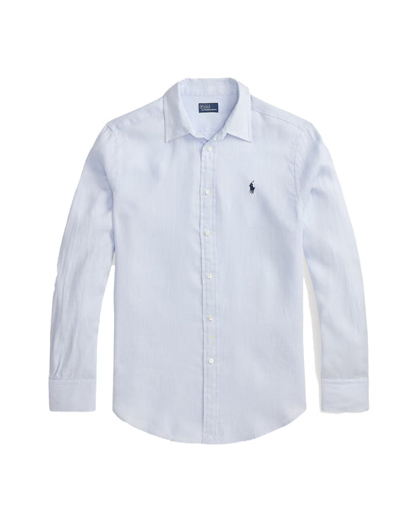 Polo Ralph Lauren Women's Classic Fit Linen Shirt Oxford Blue