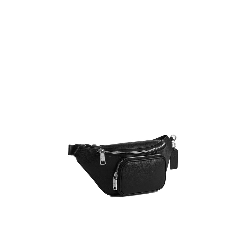 Coach Unisex Travis Belt Bag 30 Silver/Black