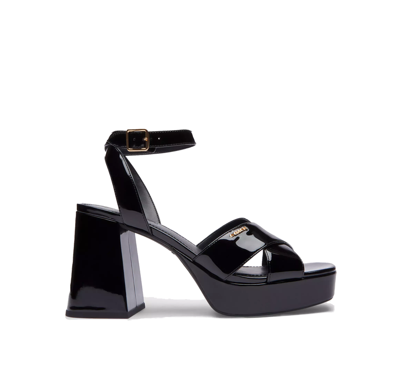 Coach Women's Block Heel Sandal Black