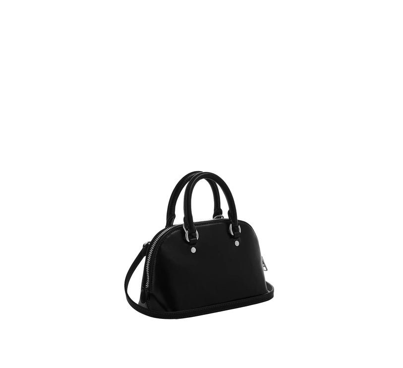 Coach Women's Lara Mini Satchel Bag Silver/Black