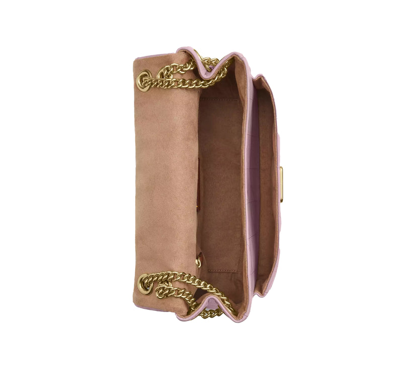 Coach Women's Elodie Crossbody Bag With Quilting Gold/Carnation