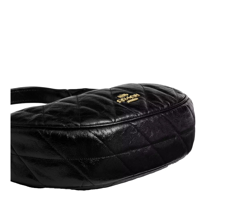 Coach Women's Emily Shoulder Bag With Quilting Gold/Black