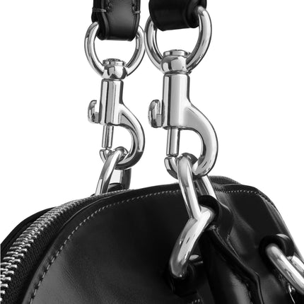 Coach Women's Lara Satchel Bag Silver/Black