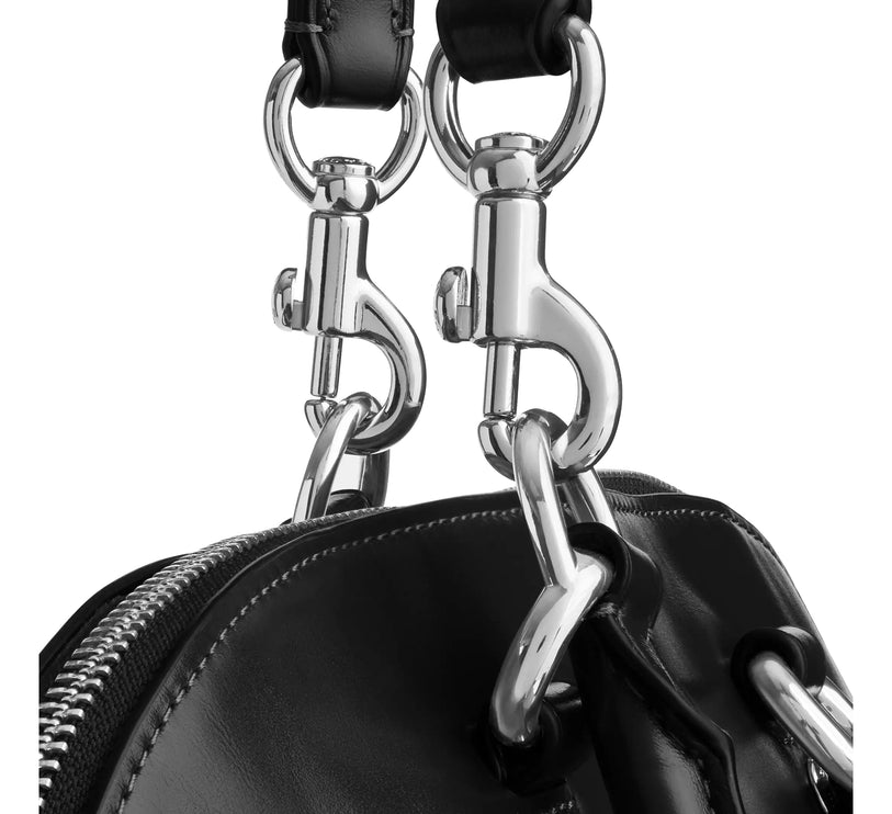Coach Women's Lara Satchel Bag Silver/Black