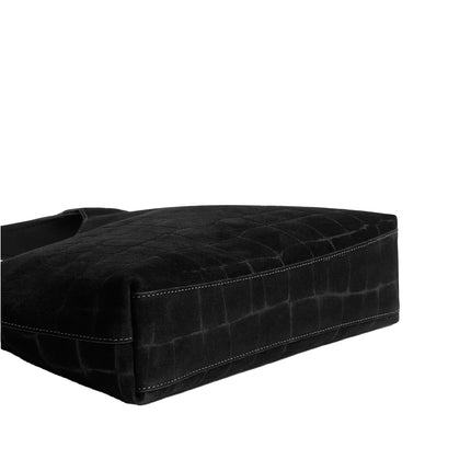 Coach Women's Brooklyn Shoulder Bag 28 Suede/Brass/Black