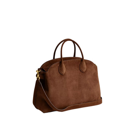 Coach Women's Soft Empire Carryall Bag 40 Suede/Brass/Warm Brown